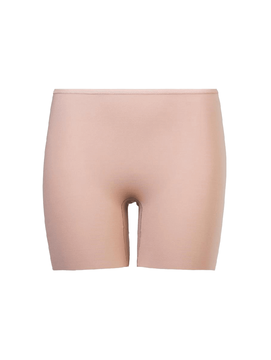 Bermuda Média Em Microfibra Bege Camurca