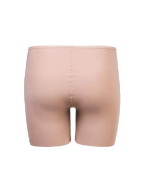 Bermuda Média Em Microfibra Bege Camurca