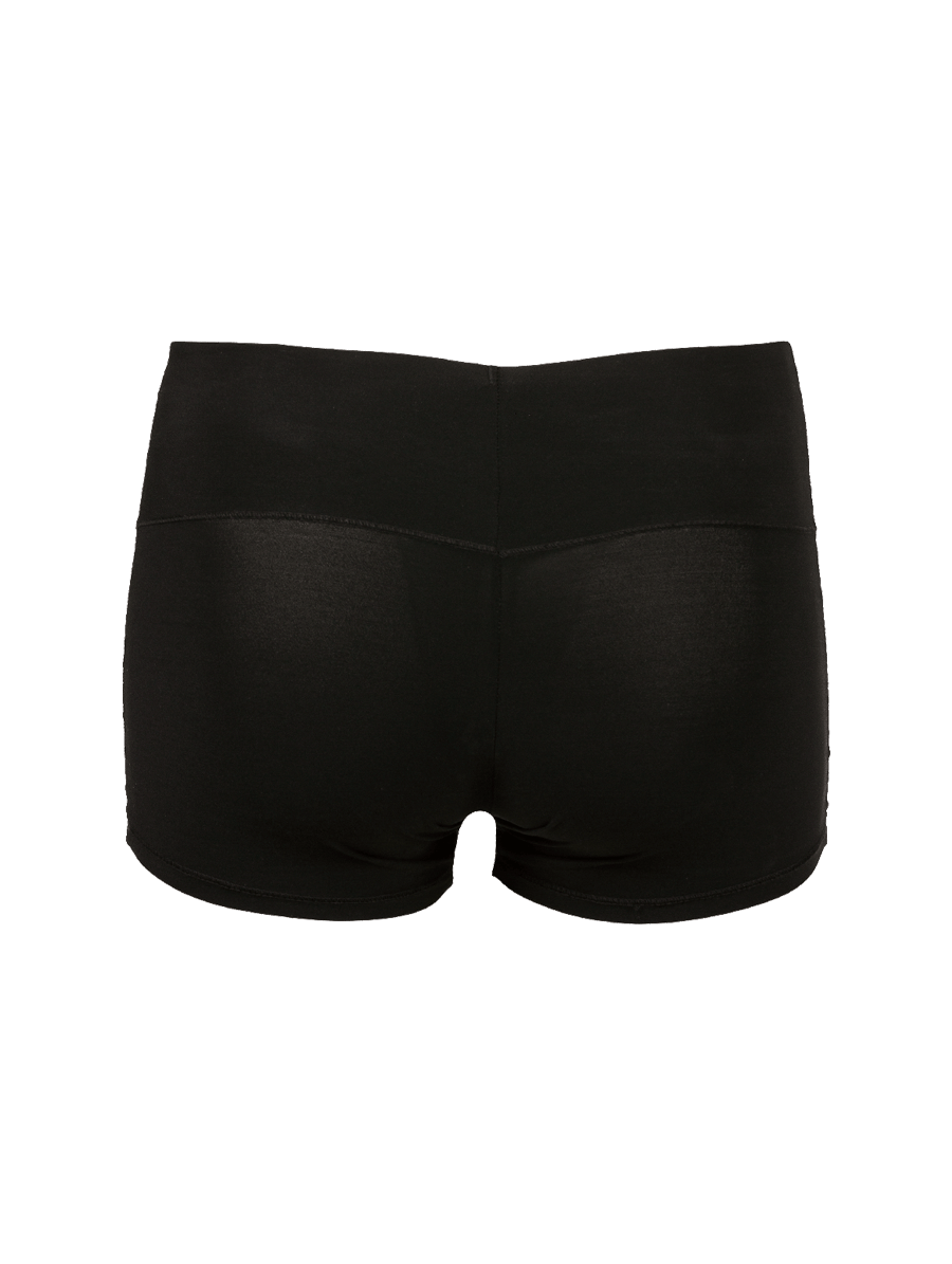 Bermuda Curta Em Microfibra Preto