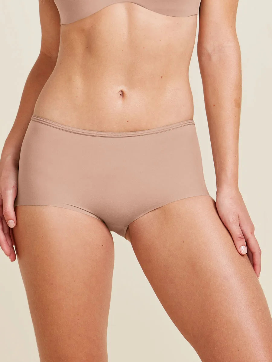 Calcinha Magic Back Em Microfibra Bege Camurca