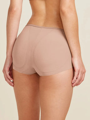 Calcinha Magic Back Em Microfibra Bege Camurca