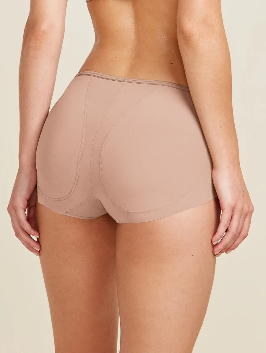 Calcinha Magic Back Em Microfibra Bege Camurca