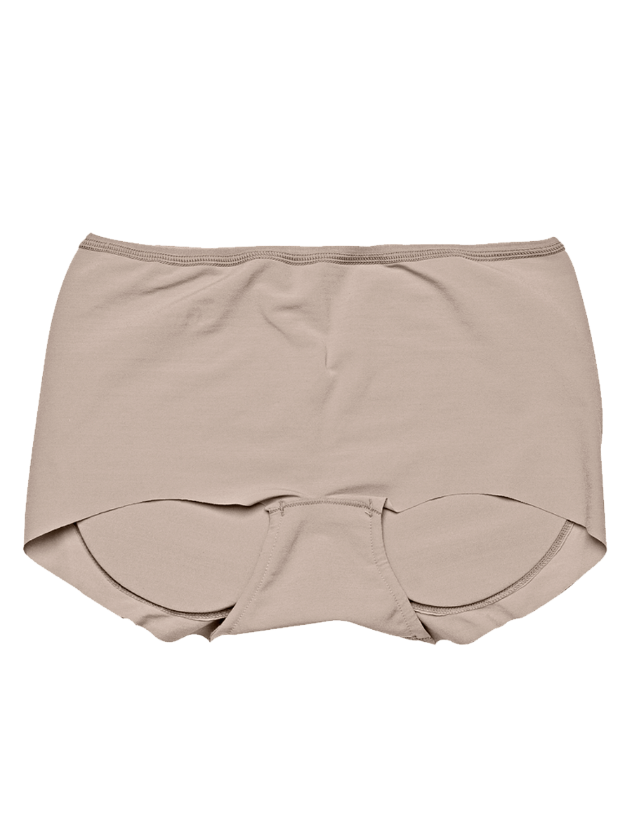 Calcinha Magic Back Em Microfibra Bege Camurca