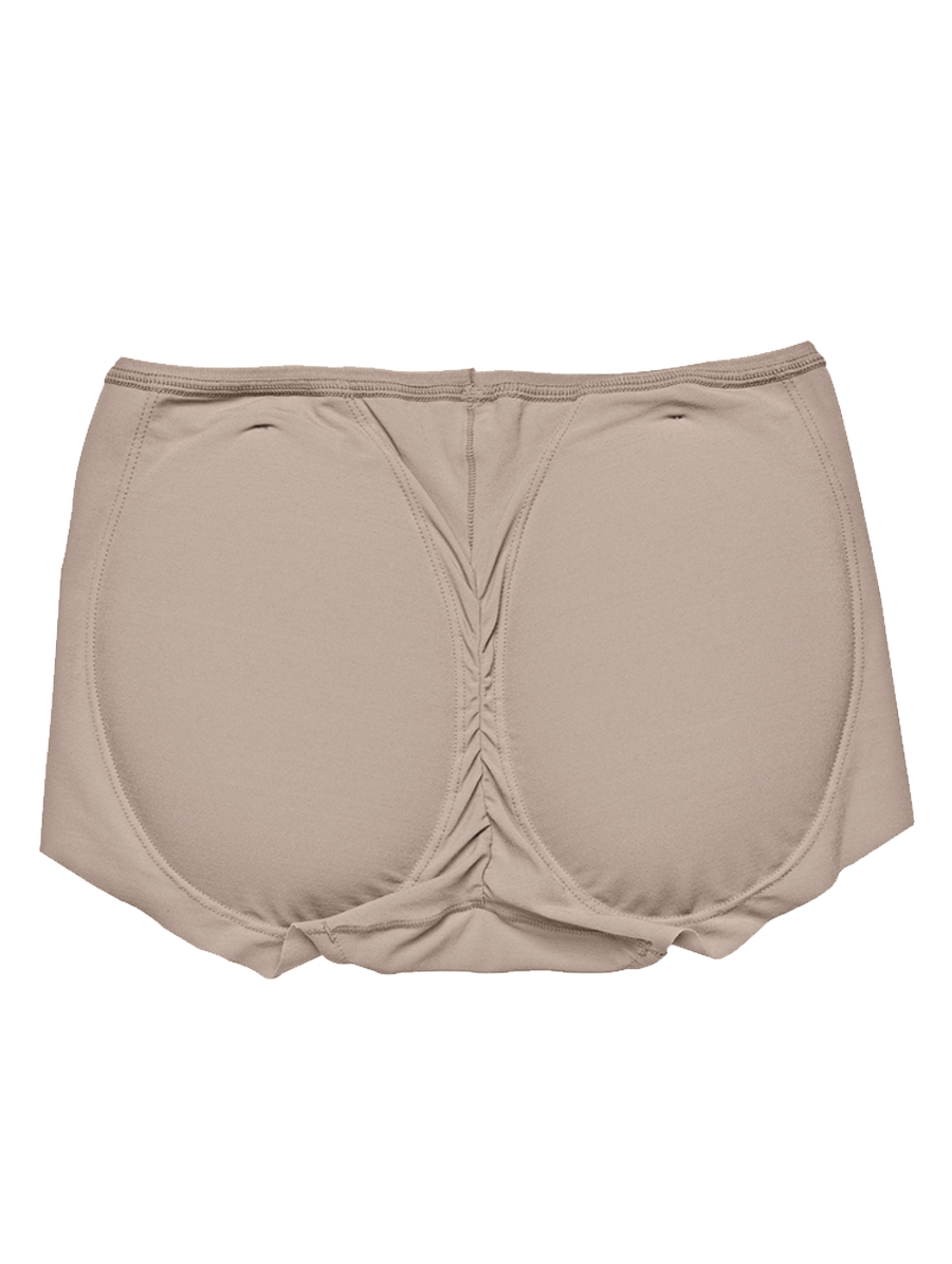 Calcinha Magic Back Em Microfibra Bege Camurca