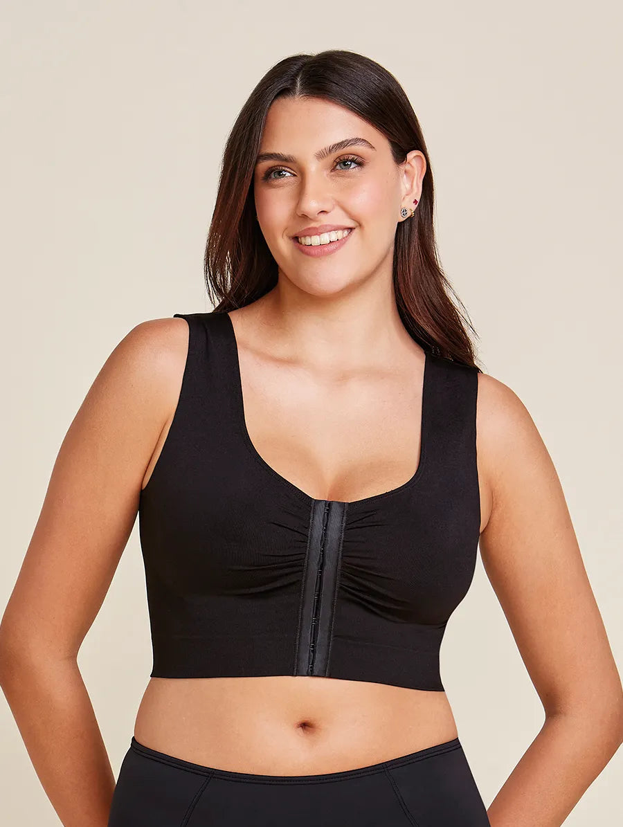 Sutiã Regata Fecho Frontal Fit Shape Preto