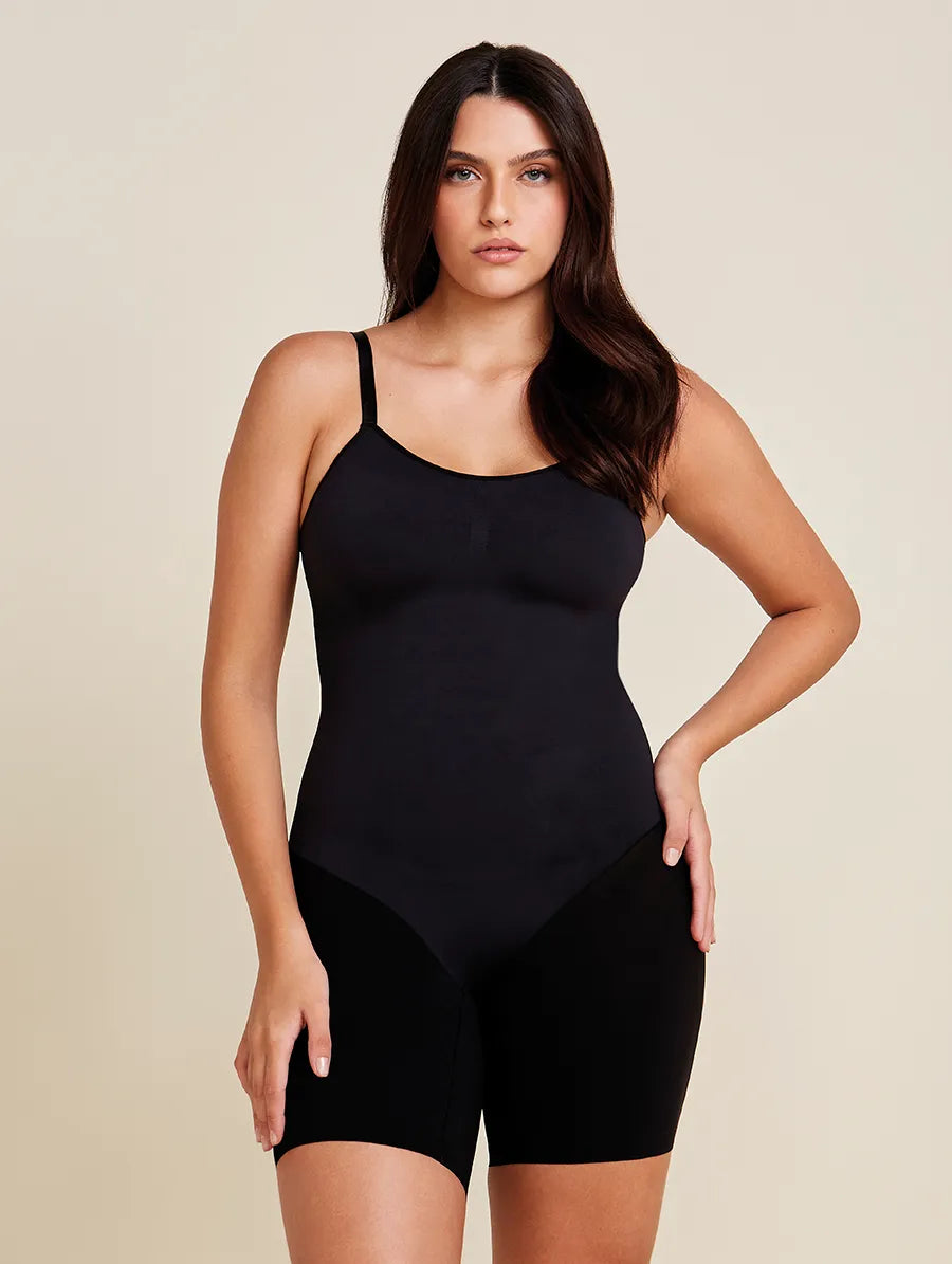 Body Com Bermuda Modelador Fit Shape Preto