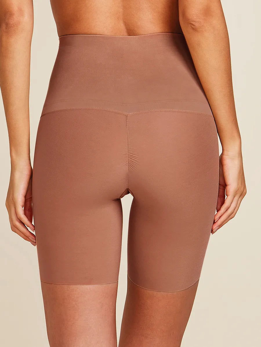 Bermuda Modeladora Fit Shape Caramelo Saloon