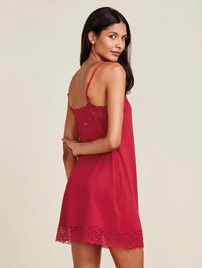 Camisola Alças Finas Em Renda E Microfibra Love Stories Vermelho Zaire