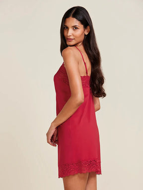 Camisola Alças Finas Em Renda E Microfibra Love Stories Vermelho Zaire