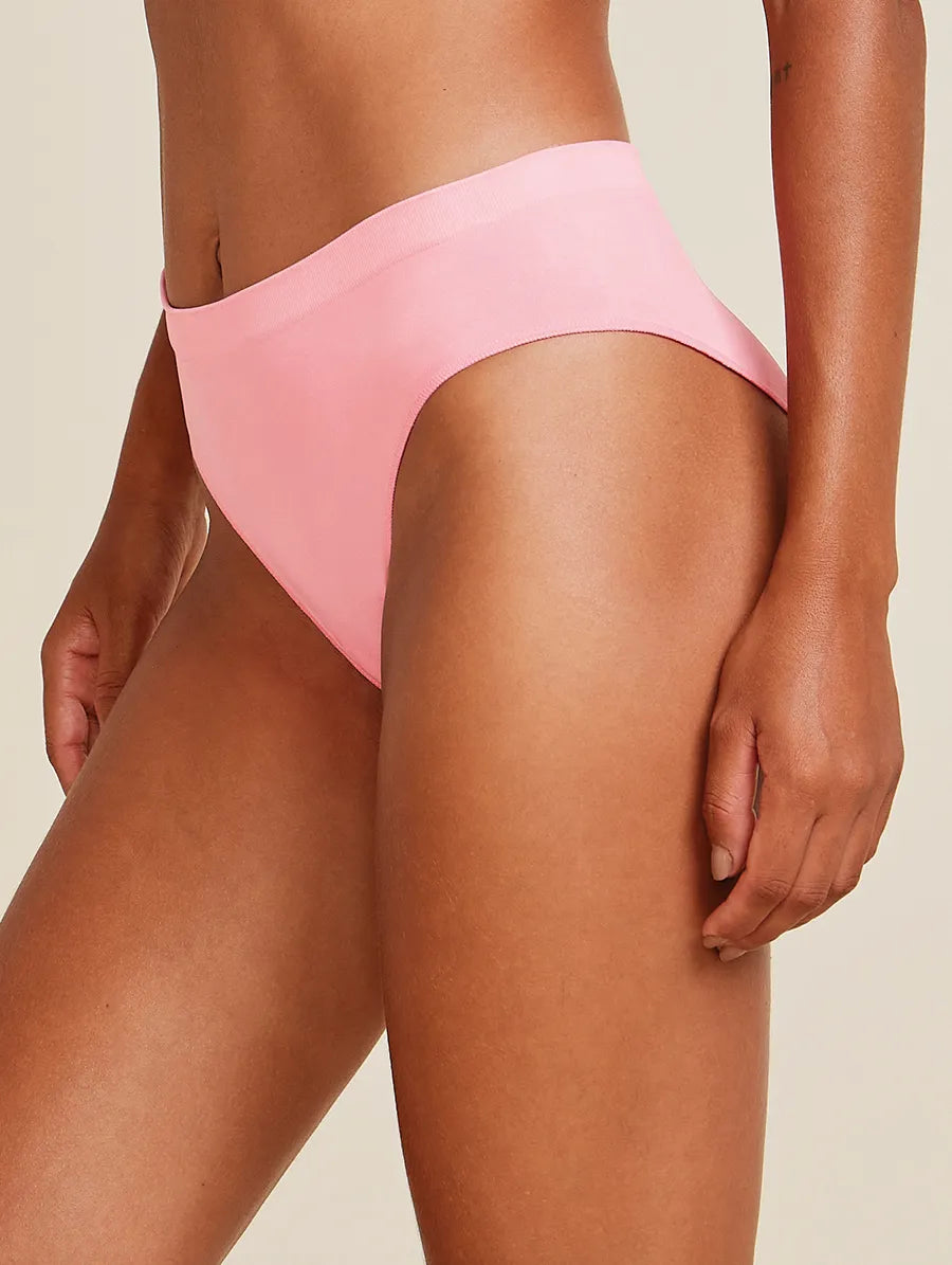 Calcinha Laterais Largas Em Microfibra Light Rosa Algodao