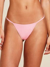 Calcinha String Fio Dental Em Microfibra Light Rosa Algodao